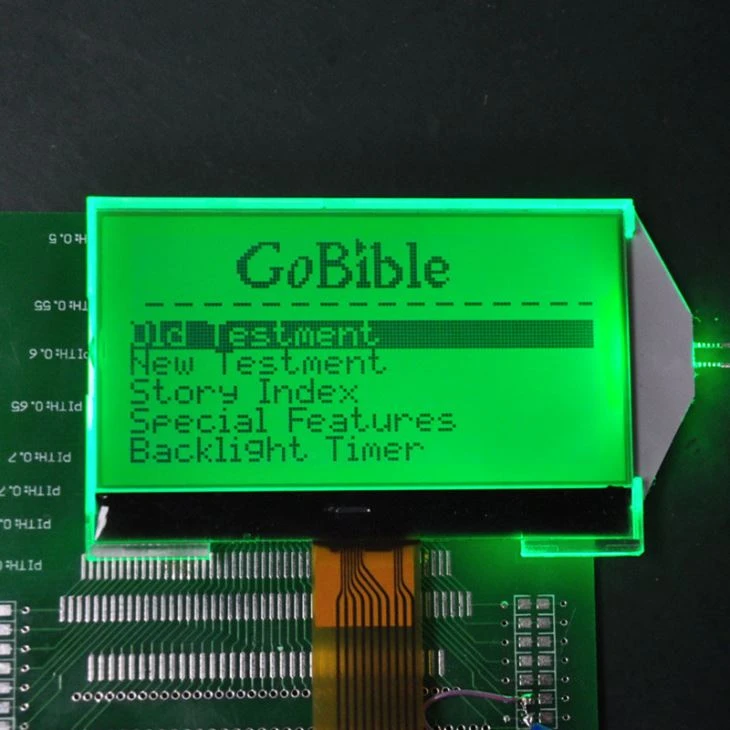 Grafisk LCD med grønt bakgrunnsbelysning